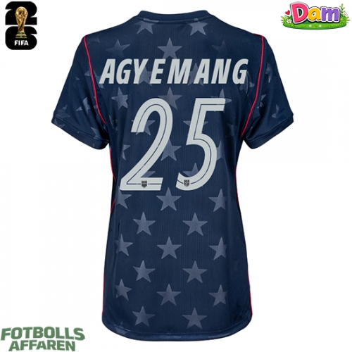 Förenta stater Patrick Agyemang #25 Bortatröja Kvinnor VM 2026 Kortärmad